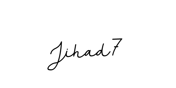 if you are searching for the best signature style for your name Jihad7. so please give up your signature search. here we have designed multiple signature styles  using BallpointsItalic-DORy9. Jihad7 signature style 11 images and pictures png