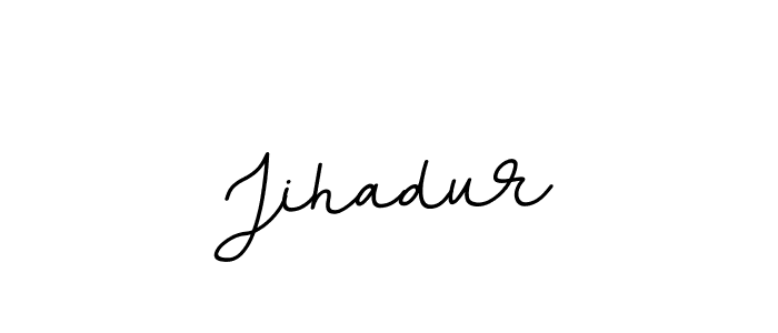Create a beautiful signature design for name Jihadur. With this signature (BallpointsItalic-DORy9) fonts, you can make a handwritten signature for free. Jihadur signature style 11 images and pictures png