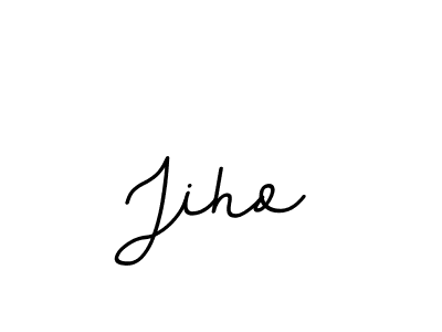 Use a signature maker to create a handwritten signature online. With this signature software, you can design (BallpointsItalic-DORy9) your own signature for name Jiho. Jiho signature style 11 images and pictures png