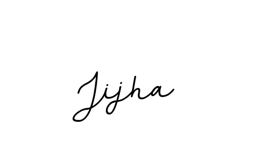 Use a signature maker to create a handwritten signature online. With this signature software, you can design (BallpointsItalic-DORy9) your own signature for name Jijha. Jijha signature style 11 images and pictures png