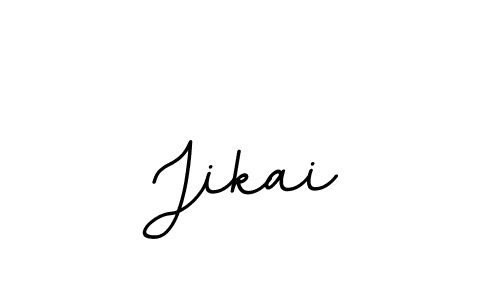 Use a signature maker to create a handwritten signature online. With this signature software, you can design (BallpointsItalic-DORy9) your own signature for name Jikai. Jikai signature style 11 images and pictures png