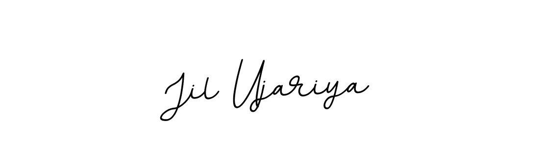 if you are searching for the best signature style for your name Jil Ujariya. so please give up your signature search. here we have designed multiple signature styles  using BallpointsItalic-DORy9. Jil Ujariya signature style 11 images and pictures png