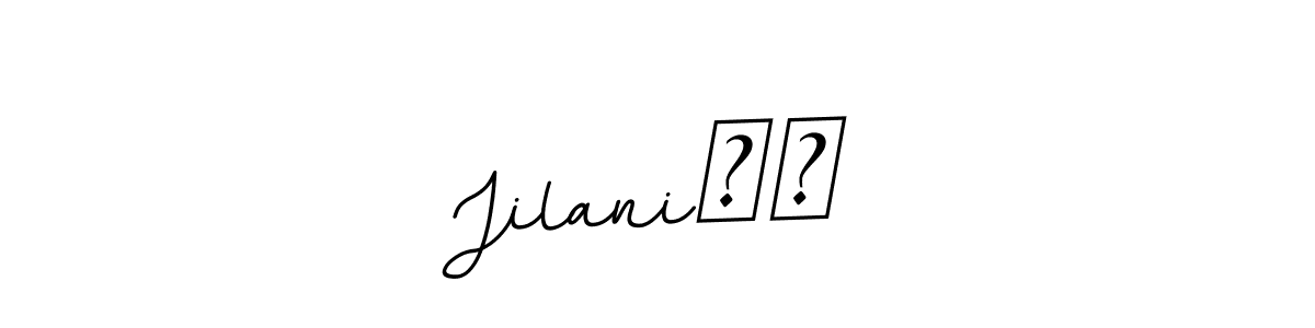 Use a signature maker to create a handwritten signature online. With this signature software, you can design (BallpointsItalic-DORy9) your own signature for name Jilani❤️. Jilani❤️ signature style 11 images and pictures png