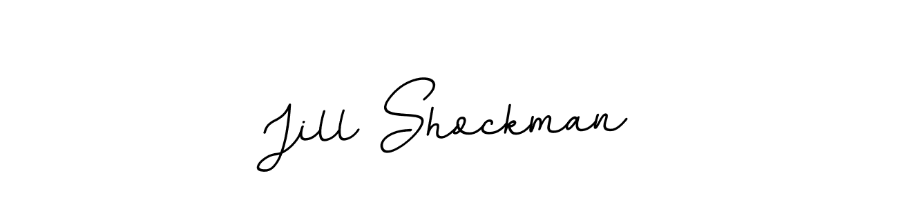 Make a beautiful signature design for name Jill Shockman. With this signature (BallpointsItalic-DORy9) style, you can create a handwritten signature for free. Jill Shockman signature style 11 images and pictures png