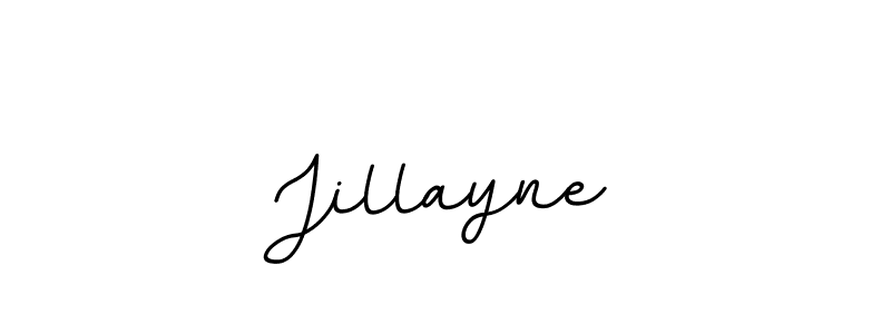 Design your own signature with our free online signature maker. With this signature software, you can create a handwritten (BallpointsItalic-DORy9) signature for name Jillayne. Jillayne signature style 11 images and pictures png