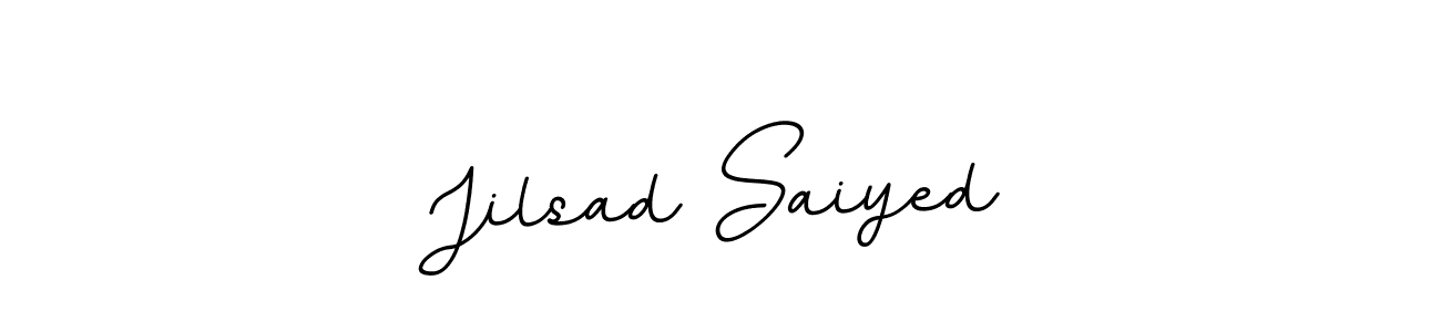 This is the best signature style for the Jilsad Saiyed name. Also you like these signature font (BallpointsItalic-DORy9). Mix name signature. Jilsad Saiyed signature style 11 images and pictures png