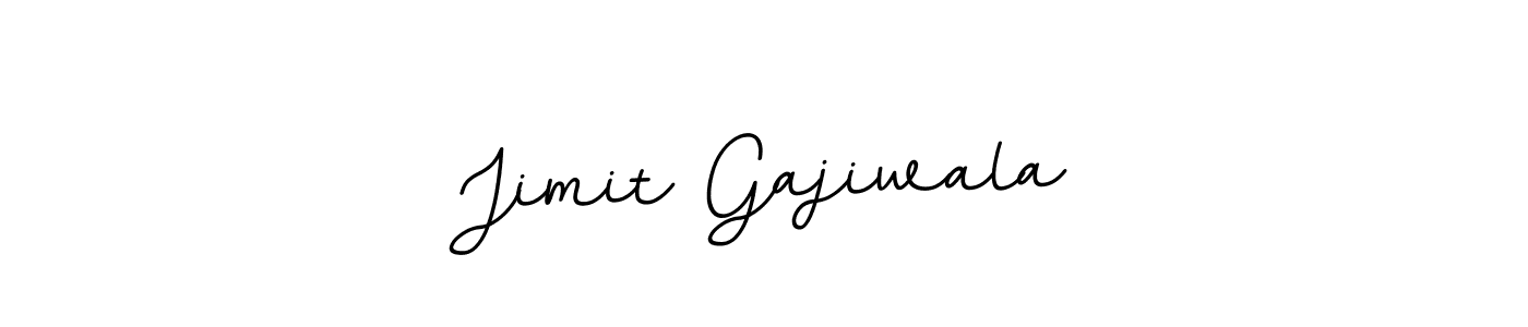 Design your own signature with our free online signature maker. With this signature software, you can create a handwritten (BallpointsItalic-DORy9) signature for name Jimit Gajiwala. Jimit Gajiwala signature style 11 images and pictures png