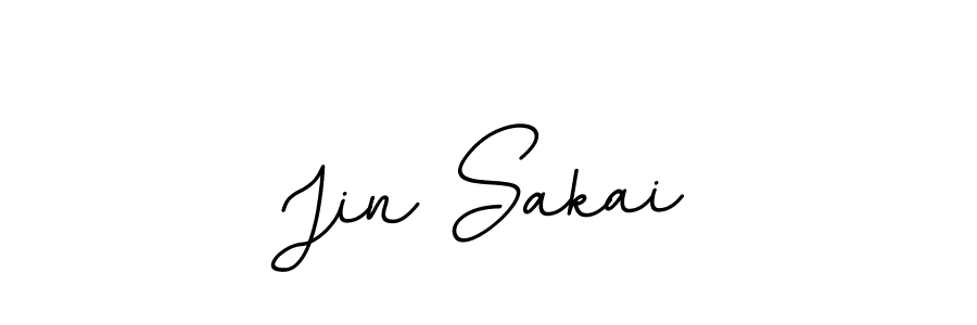 You should practise on your own different ways (BallpointsItalic-DORy9) to write your name (Jin Sakai) in signature. don't let someone else do it for you. Jin Sakai signature style 11 images and pictures png