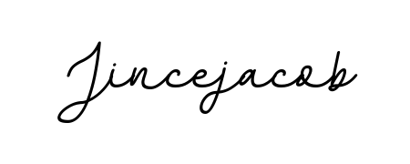 Achieve flawless digital penmanship with Jincejacob name in BallpointsItalic-DORy9 font. The perfect tool for creating online signatures. Jincejacob signature style 11 images and pictures png