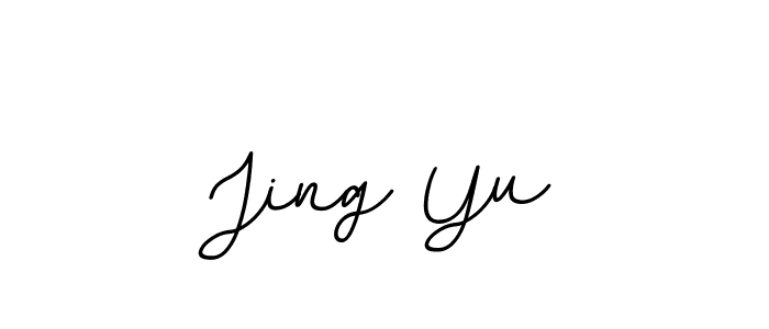 The best way (BallpointsItalic-DORy9) to make a short signature is to pick only two or three words in your name. The name Jing Yu include a total of six letters. For converting this name. Jing Yu signature style 11 images and pictures png