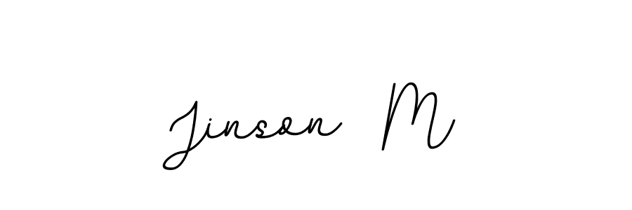 if you are searching for the best signature style for your name Jinson  M. so please give up your signature search. here we have designed multiple signature styles  using BallpointsItalic-DORy9. Jinson  M signature style 11 images and pictures png