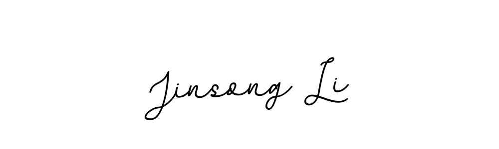 How to make Jinsong Li name signature. Use BallpointsItalic-DORy9 style for creating short signs online. This is the latest handwritten sign. Jinsong Li signature style 11 images and pictures png