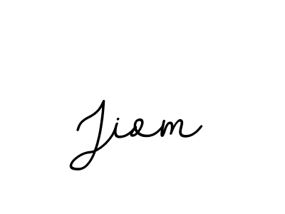 Design your own signature with our free online signature maker. With this signature software, you can create a handwritten (BallpointsItalic-DORy9) signature for name Jiom. Jiom signature style 11 images and pictures png