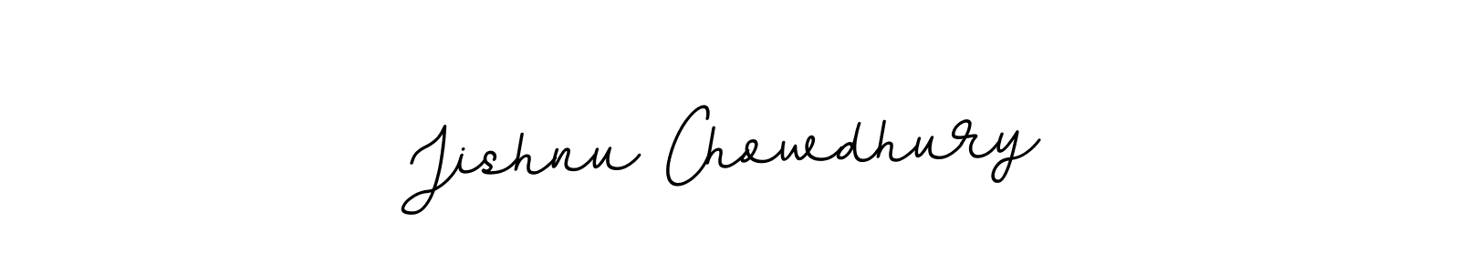 Create a beautiful signature design for name Jishnu Chowdhury. With this signature (BallpointsItalic-DORy9) fonts, you can make a handwritten signature for free. Jishnu Chowdhury signature style 11 images and pictures png