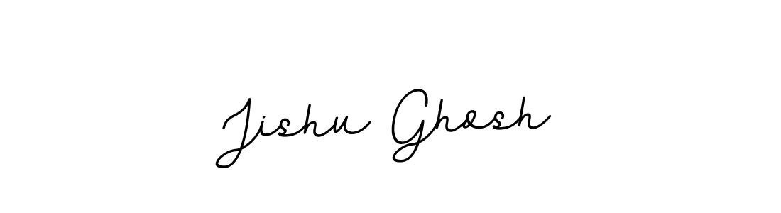 Make a beautiful signature design for name Jishu Ghosh. With this signature (BallpointsItalic-DORy9) style, you can create a handwritten signature for free. Jishu Ghosh signature style 11 images and pictures png