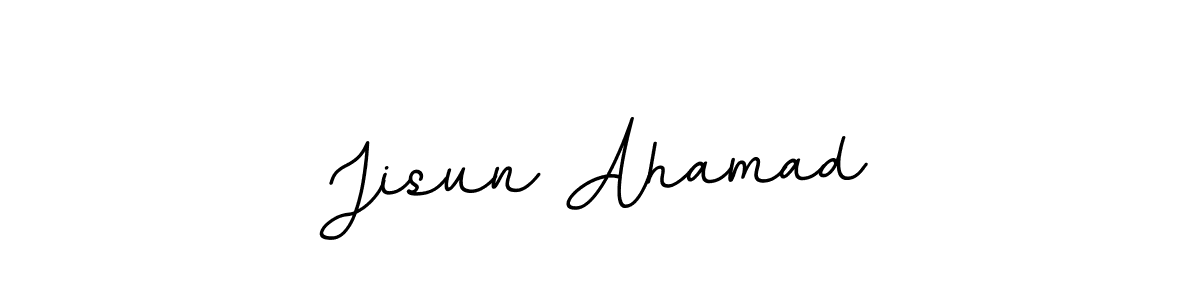 Jisun Ahamad stylish signature style. Best Handwritten Sign (BallpointsItalic-DORy9) for my name. Handwritten Signature Collection Ideas for my name Jisun Ahamad. Jisun Ahamad signature style 11 images and pictures png