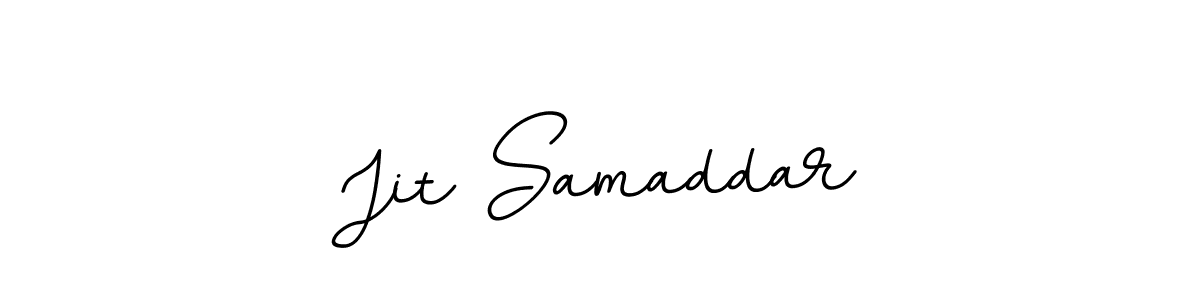 Use a signature maker to create a handwritten signature online. With this signature software, you can design (BallpointsItalic-DORy9) your own signature for name Jit Samaddar. Jit Samaddar signature style 11 images and pictures png