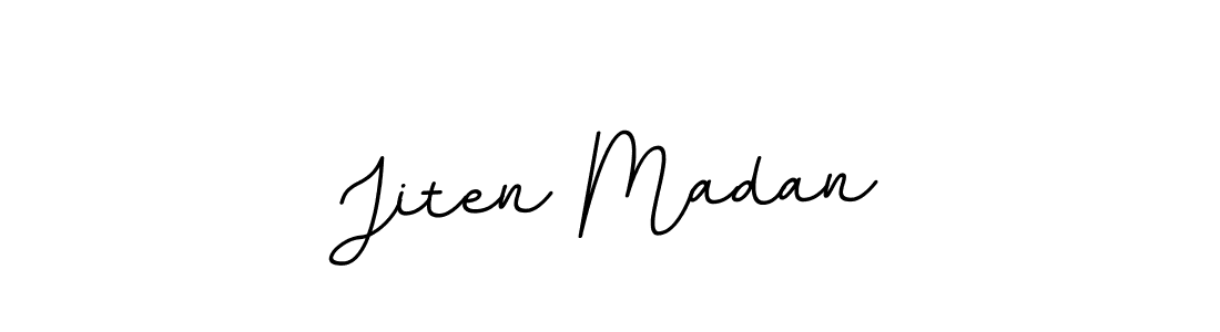 Create a beautiful signature design for name Jiten Madan. With this signature (BallpointsItalic-DORy9) fonts, you can make a handwritten signature for free. Jiten Madan signature style 11 images and pictures png
