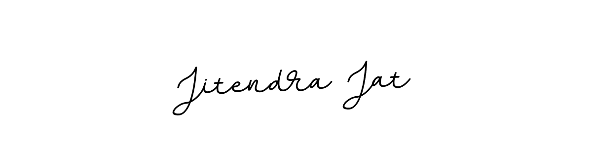 How to make Jitendra Jat name signature. Use BallpointsItalic-DORy9 style for creating short signs online. This is the latest handwritten sign. Jitendra Jat signature style 11 images and pictures png