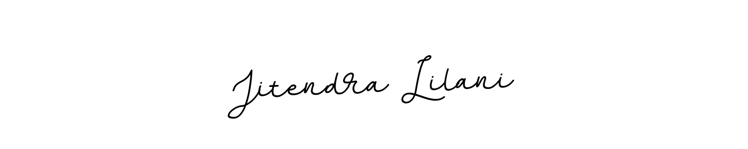 How to make Jitendra Lilani name signature. Use BallpointsItalic-DORy9 style for creating short signs online. This is the latest handwritten sign. Jitendra Lilani signature style 11 images and pictures png