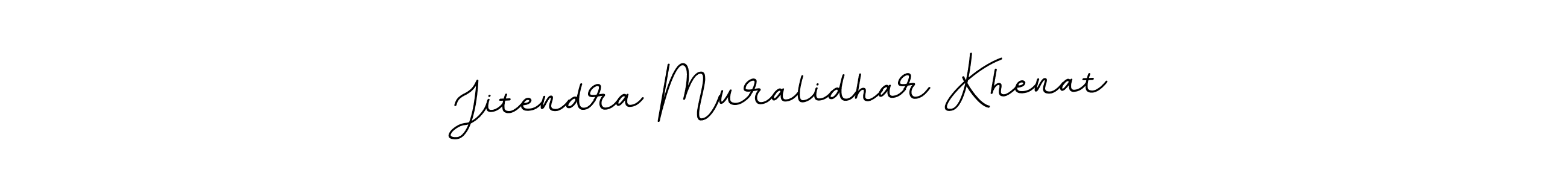 Design your own signature with our free online signature maker. With this signature software, you can create a handwritten (BallpointsItalic-DORy9) signature for name Jitendra Muralidhar Khenat. Jitendra Muralidhar Khenat signature style 11 images and pictures png