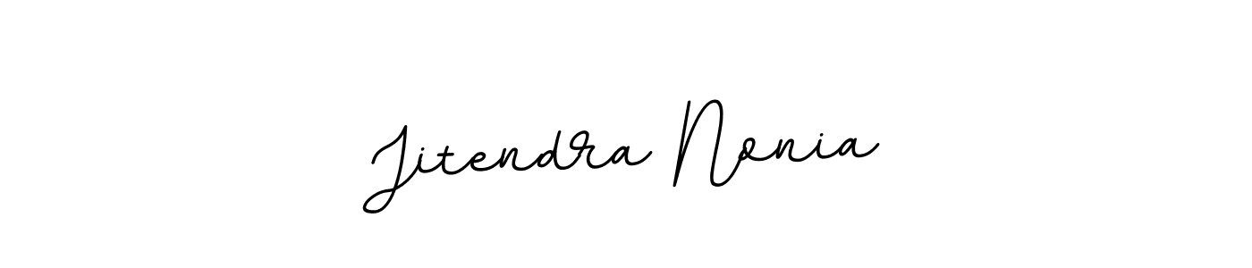 Make a beautiful signature design for name Jitendra Nonia. With this signature (BallpointsItalic-DORy9) style, you can create a handwritten signature for free. Jitendra Nonia signature style 11 images and pictures png