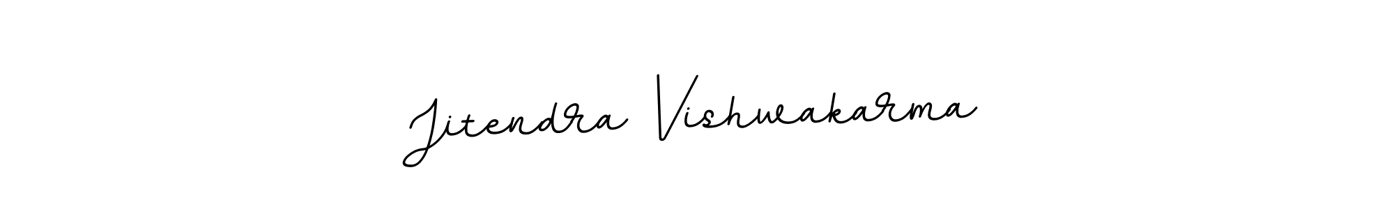 Create a beautiful signature design for name Jitendra Vishwakarma. With this signature (BallpointsItalic-DORy9) fonts, you can make a handwritten signature for free. Jitendra Vishwakarma signature style 11 images and pictures png