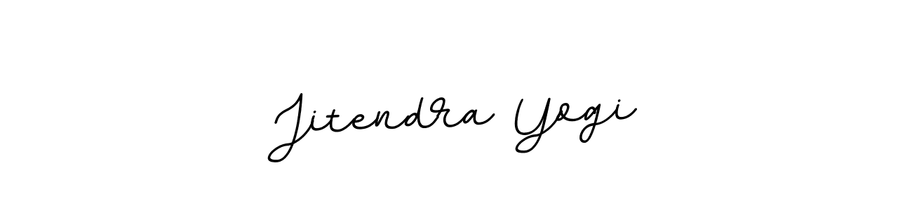 How to make Jitendra Yogi name signature. Use BallpointsItalic-DORy9 style for creating short signs online. This is the latest handwritten sign. Jitendra Yogi signature style 11 images and pictures png