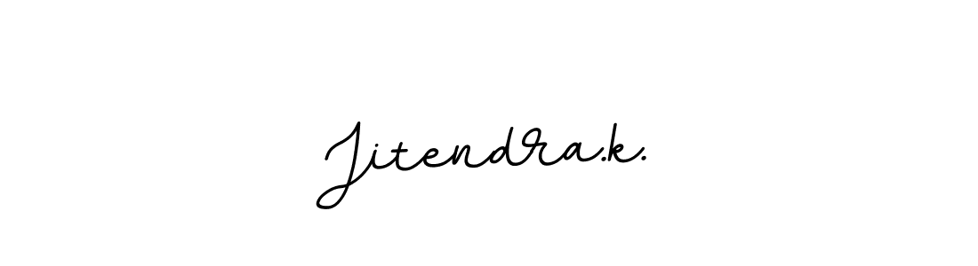 Make a beautiful signature design for name Jitendra.k.. With this signature (BallpointsItalic-DORy9) style, you can create a handwritten signature for free. Jitendra.k. signature style 11 images and pictures png