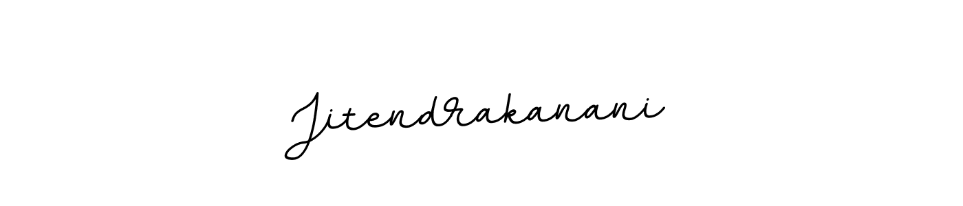 The best way (BallpointsItalic-DORy9) to make a short signature is to pick only two or three words in your name. The name Jitendrakanani include a total of six letters. For converting this name. Jitendrakanani signature style 11 images and pictures png