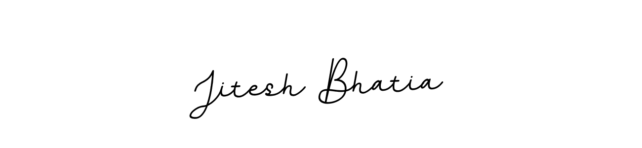 Make a beautiful signature design for name Jitesh Bhatia. With this signature (BallpointsItalic-DORy9) style, you can create a handwritten signature for free. Jitesh Bhatia signature style 11 images and pictures png