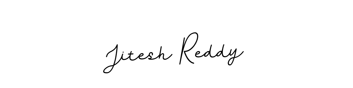 Make a beautiful signature design for name Jitesh Reddy. With this signature (BallpointsItalic-DORy9) style, you can create a handwritten signature for free. Jitesh Reddy signature style 11 images and pictures png