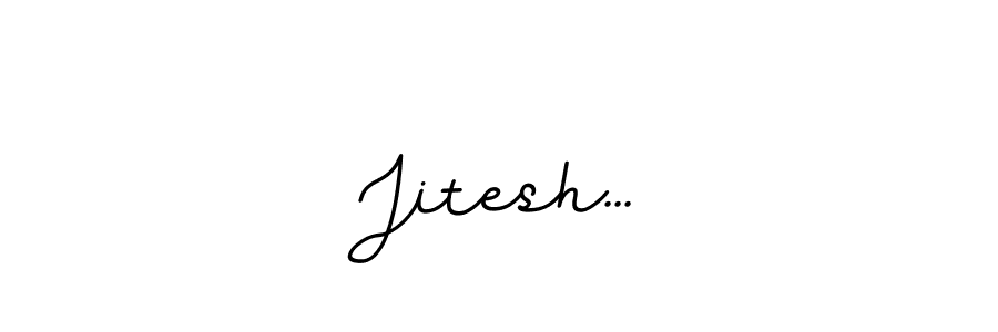 Design your own signature with our free online signature maker. With this signature software, you can create a handwritten (BallpointsItalic-DORy9) signature for name Jitesh.... Jitesh... signature style 11 images and pictures png