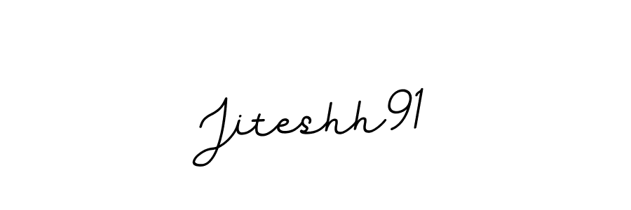 Use a signature maker to create a handwritten signature online. With this signature software, you can design (BallpointsItalic-DORy9) your own signature for name Jiteshh91. Jiteshh91 signature style 11 images and pictures png