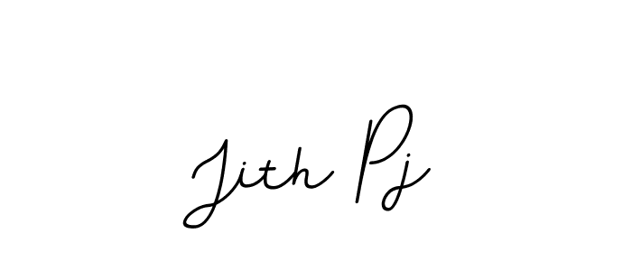 Create a beautiful signature design for name Jith Pj. With this signature (BallpointsItalic-DORy9) fonts, you can make a handwritten signature for free. Jith Pj signature style 11 images and pictures png