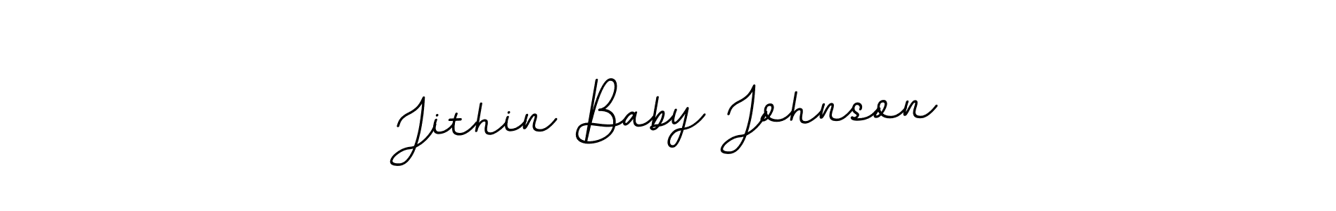 Design your own signature with our free online signature maker. With this signature software, you can create a handwritten (BallpointsItalic-DORy9) signature for name Jithin Baby Johnson. Jithin Baby Johnson signature style 11 images and pictures png