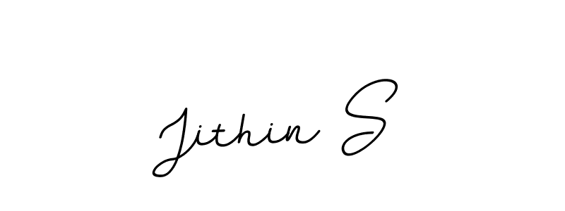 Make a beautiful signature design for name Jithin S. With this signature (BallpointsItalic-DORy9) style, you can create a handwritten signature for free. Jithin S signature style 11 images and pictures png