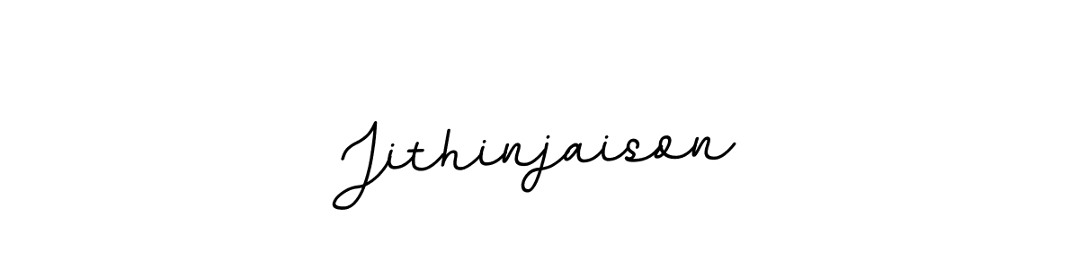 Use a signature maker to create a handwritten signature online. With this signature software, you can design (BallpointsItalic-DORy9) your own signature for name Jithinjaison. Jithinjaison signature style 11 images and pictures png