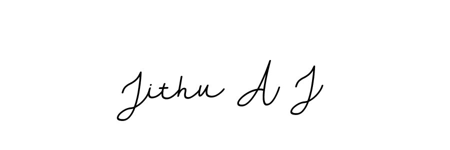 Jithu A J stylish signature style. Best Handwritten Sign (BallpointsItalic-DORy9) for my name. Handwritten Signature Collection Ideas for my name Jithu A J. Jithu A J signature style 11 images and pictures png