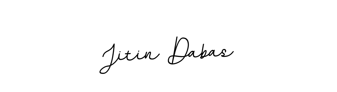 How to make Jitin Dabas name signature. Use BallpointsItalic-DORy9 style for creating short signs online. This is the latest handwritten sign. Jitin Dabas signature style 11 images and pictures png