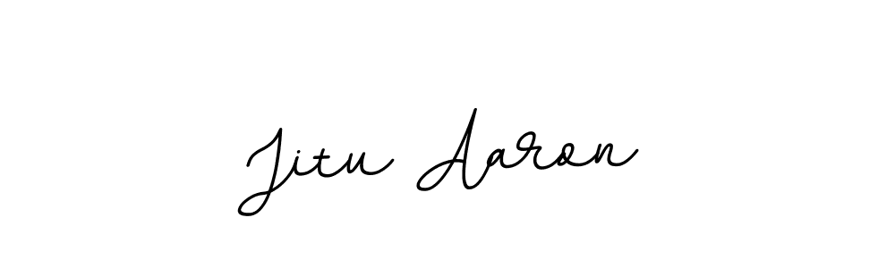 The best way (BallpointsItalic-DORy9) to make a short signature is to pick only two or three words in your name. The name Jitu Aaron include a total of six letters. For converting this name. Jitu Aaron signature style 11 images and pictures png