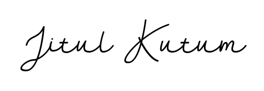 A timeless handwritten aesthetic for Jitul Kutum. The BallpointsItalic-DORy9 font gives your signature a handcrafted feel with natural curves. Jitul Kutum signature style 11 images and pictures png