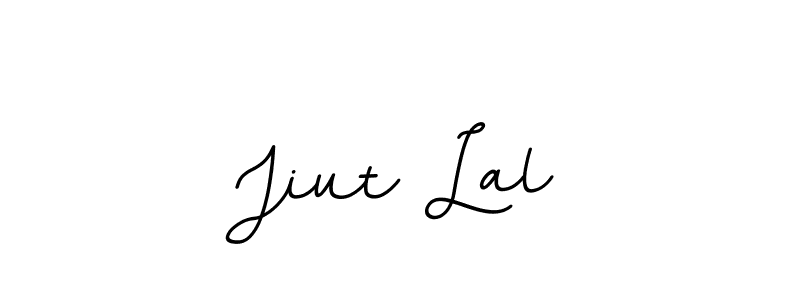 The best way (BallpointsItalic-DORy9) to make a short signature is to pick only two or three words in your name. The name Jiut Lal include a total of six letters. For converting this name. Jiut Lal signature style 11 images and pictures png