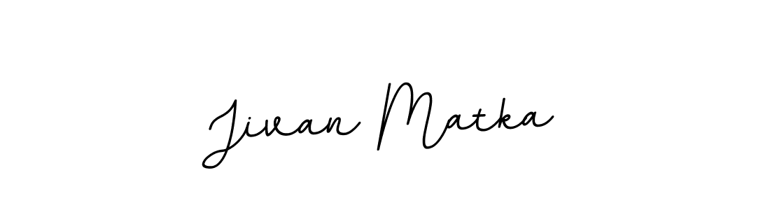 How to make Jivan Matka name signature. Use BallpointsItalic-DORy9 style for creating short signs online. This is the latest handwritten sign. Jivan Matka signature style 11 images and pictures png