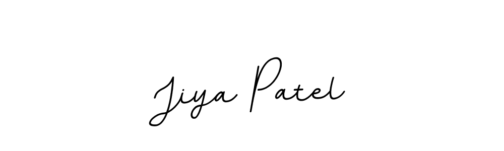 Design your own signature with our free online signature maker. With this signature software, you can create a handwritten (BallpointsItalic-DORy9) signature for name Jiya Patel. Jiya Patel signature style 11 images and pictures png