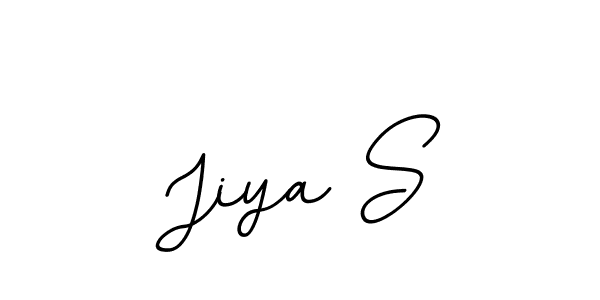 How to make Jiya S name signature. Use BallpointsItalic-DORy9 style for creating short signs online. This is the latest handwritten sign. Jiya S signature style 11 images and pictures png
