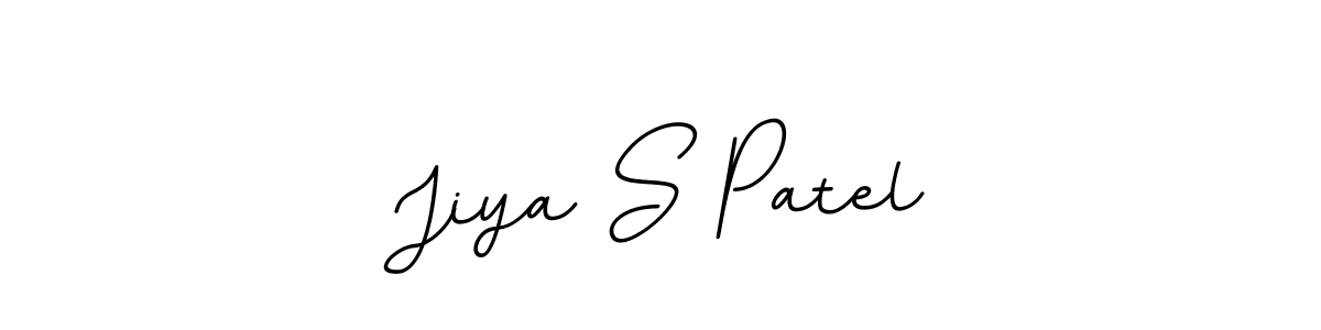 The best way (BallpointsItalic-DORy9) to make a short signature is to pick only two or three words in your name. The name Jiya S Patel include a total of six letters. For converting this name. Jiya S Patel signature style 11 images and pictures png