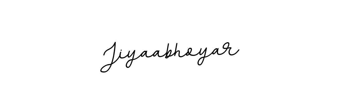 Create a beautiful signature design for name Jiyaabhoyar. With this signature (BallpointsItalic-DORy9) fonts, you can make a handwritten signature for free. Jiyaabhoyar signature style 11 images and pictures png