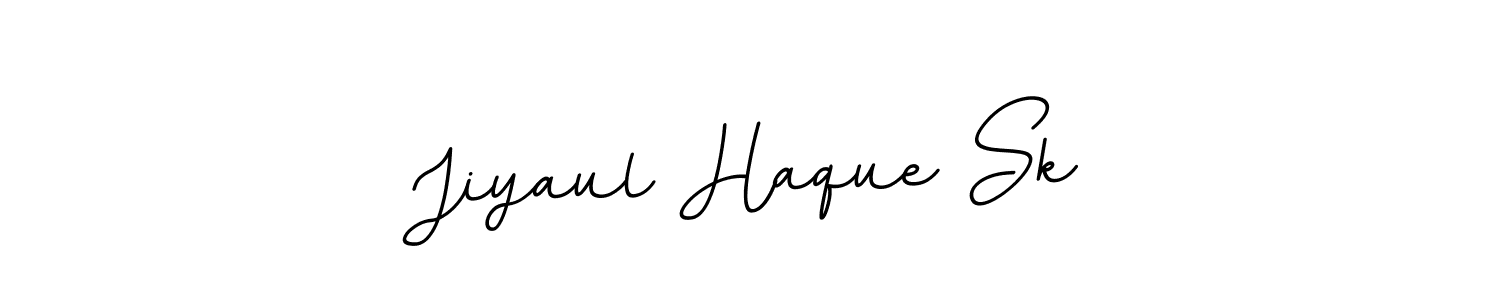 Create a beautiful signature design for name Jiyaul Haque Sk. With this signature (BallpointsItalic-DORy9) fonts, you can make a handwritten signature for free. Jiyaul Haque Sk signature style 11 images and pictures png