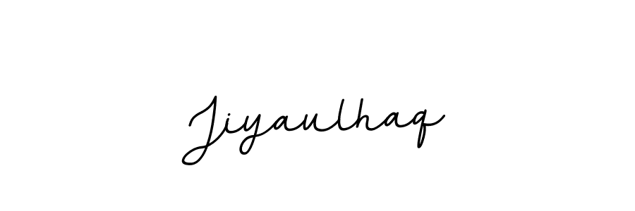 How to make Jiyaulhaq name signature. Use BallpointsItalic-DORy9 style for creating short signs online. This is the latest handwritten sign. Jiyaulhaq signature style 11 images and pictures png